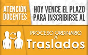 Proceso de traslados